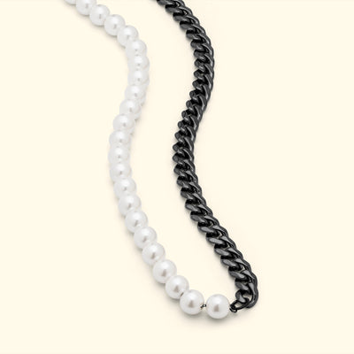 Pearls/Curb Necklace
